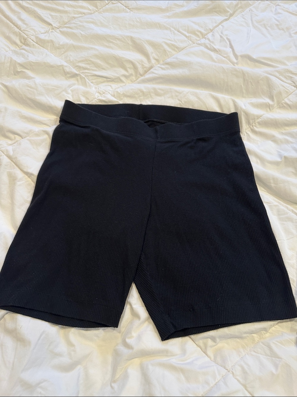 Old Navy Black Ribbed Bike Shorts